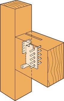 Simpson Strong-Tie CJT6ZL Concealed Joist Tie W/Long Pin