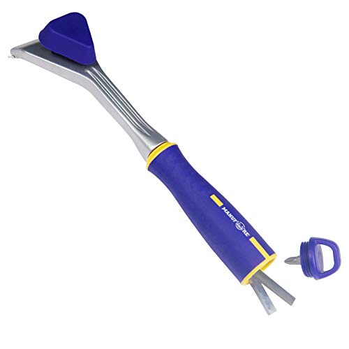 MANUFORE Paint Scraper with 2.5 Inch Double-edged Tungsten Steel Carbide Scraper with Extra 2 Blades