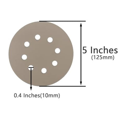 30 Pcs 5 Inch 8 Hole 3000 Grit Wet and Dry Sanding Discs, Round Hook and Loop Disc Sandpaper for Random Orbital Sanders - style: 3000 Grit