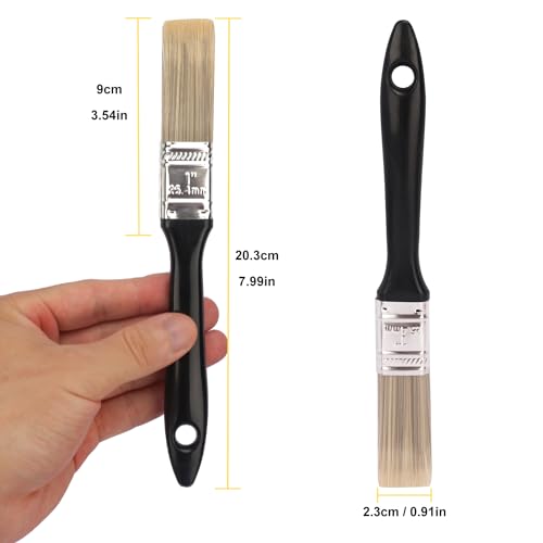 40 Pack 1 Inch Paint Brushes - A Professional Range of Wall Paint Brushes, Deck Paint Brush, and Chip Brushes - Perfect DIY Painting Tools for Your Home or Business KUKLIPJIM - size: 40 Pack 1 Inch