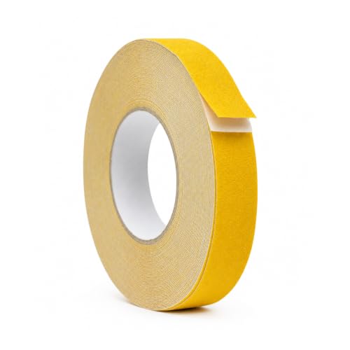 WOD Heavy Duty Anti Slip Tape Yellow - 1 inch x 30 ft. Non Skid Treads Weather Proof Indoor/Outdoor Traction Tape for No Slip Stairs ASTC32 - color: Yellow, size: 1 Inch (25mm)
