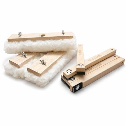10" Lambskin Applicator (3 Pack) + Floor Scrapers (5 Pack) - Total 8pc Set
