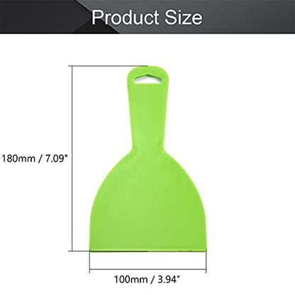 Utoolmart Putty Knife 4" Putty Scraper Large Size Flexible Paint Scraper Tool for Spackling, Wallpaper Scraper Plastic Spreader, Spatula Scraper, Spackle Tools Green 2Pcs - size: 4 inch