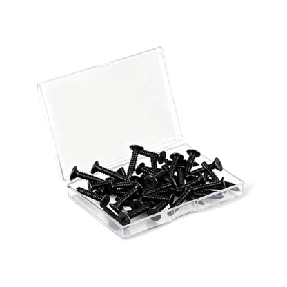 #10 x 3/4" (100 Pack) Flat Head Phillips Drive Sheet Metal Screws, Black Oxide 410 Stainless Steel Self Drilling Screws,Countersun Head Fast Self-Tapping Screws for Metal, Plastic, Wood - size: #10 x 3/4