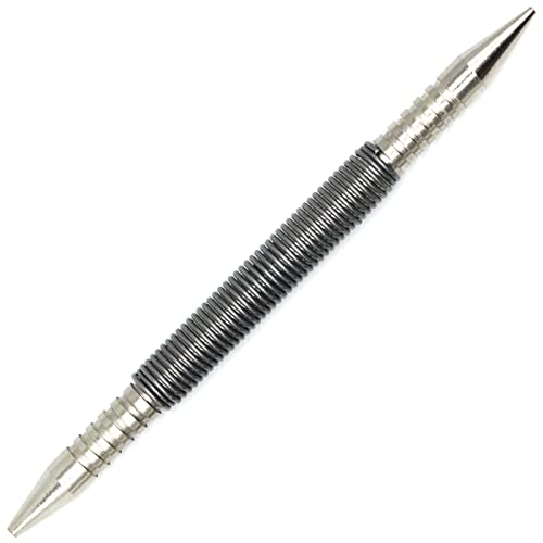 WHLLING Dual Head Nail Setter, Hammerless 1/32″& 1/16″ Spring Nail Set - size: Nail Setter