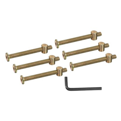 PATIKIL Bunk Bed Bolts and Nuts Kit M8x80mm Furniture Bolts Hex Drive 6Set - size: M8x80mm