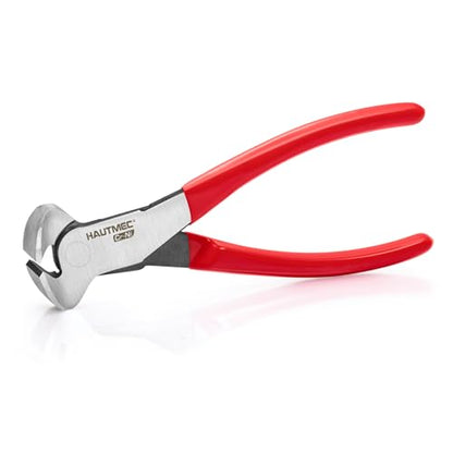 HAUTMEC 7 Inch Nail Puller Pliers Tool, CR-Ni Steel End Cutting Pliers with Non-Slip Grip, Nail Remover Tool with Polished Finish, End Cutting Nippers Tool for Pulling Nails and Wires HT0158-CP - color: 7" Nail Puller Pliers