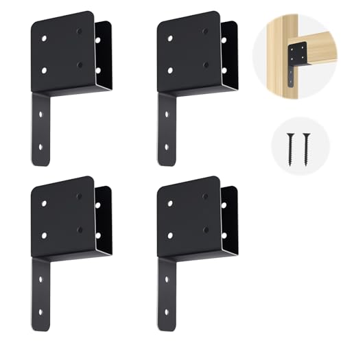 4 Pcs 2“x 4" Joist Anchor Connector Fit 2"x 4"Post for Light Steel Frame - size: 2"x 4" - 4 Pieces, style: Joist Anchor Connector