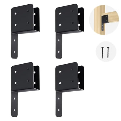 4 Pcs 2“x 4" Joist Anchor Connector Fit 2"x 4"Post for Light Steel Frame - size: 2"x 4" - 4 Pieces, style: Joist Anchor Connector