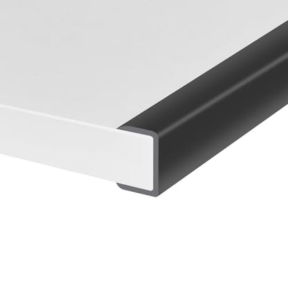 Rubber Edge Trim, Self-Adhesive U Channel Edge Protector for Plywood, Cabinet, 1-1/8" Wood Edge Banding, Flexible Furniture Repair, EPDM Material, Fit 1-1/8"(28mm), Length 10Ft, Black - size: Fit 1-1/8"- L10'