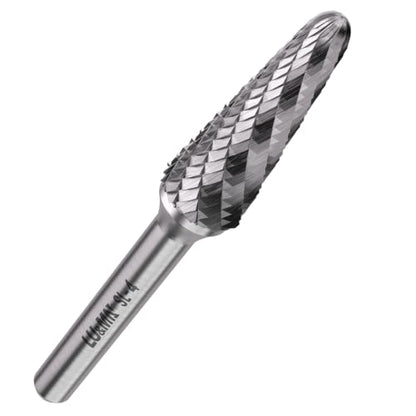 LU&MN SL-4 Tungsten Carbide Burr, 1/2" Head 1/4" Shank, 1 Pc - style: SL-4
