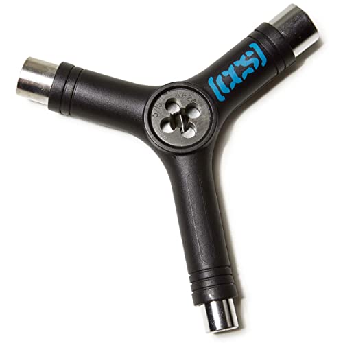 [CCS] Skateboard Tool - All in One T Tool, Metal T Tool W/Grip File, or Y Tool W/Rethreader - color: Black Rethreader
