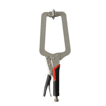 15 inch Locking C-Clamp with Larger Swivel Pads - color: 1-pack