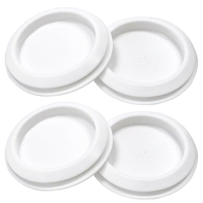 4 Pcs 45 mm Silicone Rubber Plugs for 45 mm (1-3/4") Round Holes - color: White, size: DH:1-3/4"(45mm)