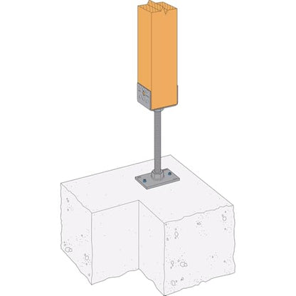 Simpson Strong-Tie PPBF44 PPBF Adjustable Porch Post Base for 4x4