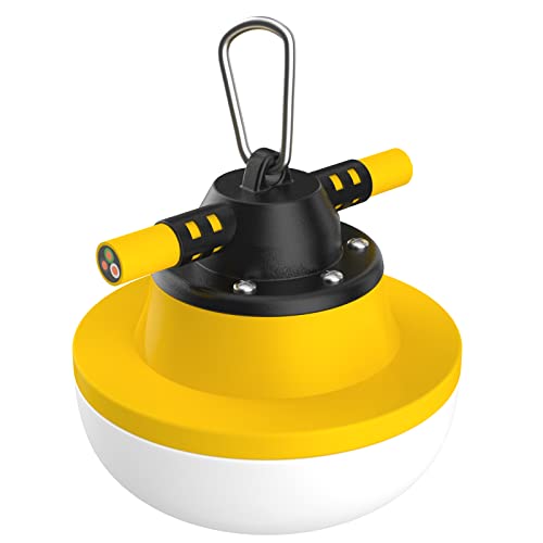 New Upgrade 50FT Construction String Lights LED Industrial Grade - size: New 50FT 2 Prong (Yellow)