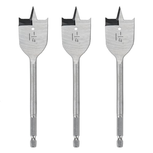 1 1/4 inch Wood Spade Drill Bit Wood Paddle Flat Bit 3 PCS