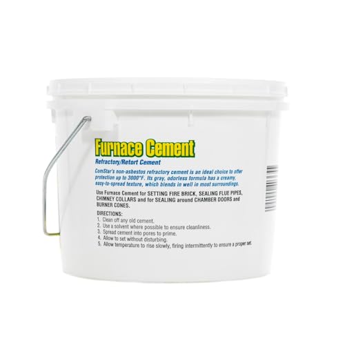 Furnace Cement 1/2 gal RTU Refractory & Retort 3000F High Temp 4PC - size: A9). 1/2 Gallon (Pack of 4)