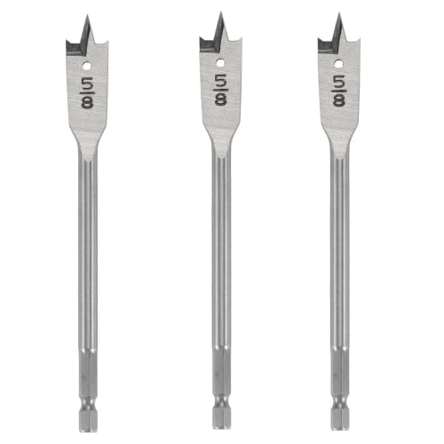 5/8 inch (16MM) Wood Spade Drill Bit, 3 PCS