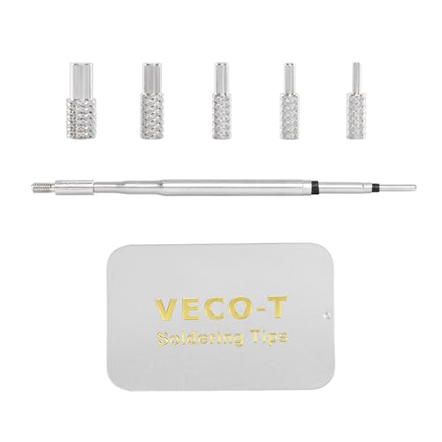 Heat Set Insert Tool, Soldering Iron Tips with M2 M2.5 M3 M4 M5 Thread Inserts, Compatible with C210 Soldering Iron, Professional Tools for 3D Printing Enthusiasts丨DIY Makers