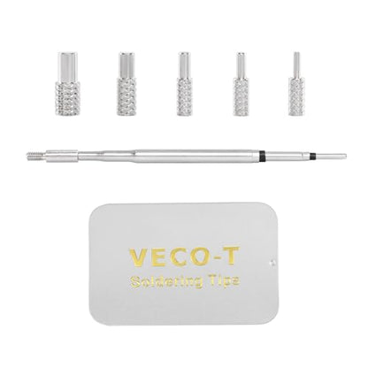 Heat Set Insert Tool, Soldering Iron Tips with M2 M2.5 M3 M4 M5 Thread Inserts, Compatible with C210 Soldering Iron, Professional Tools for 3D Printing Enthusiasts丨DIY Makers