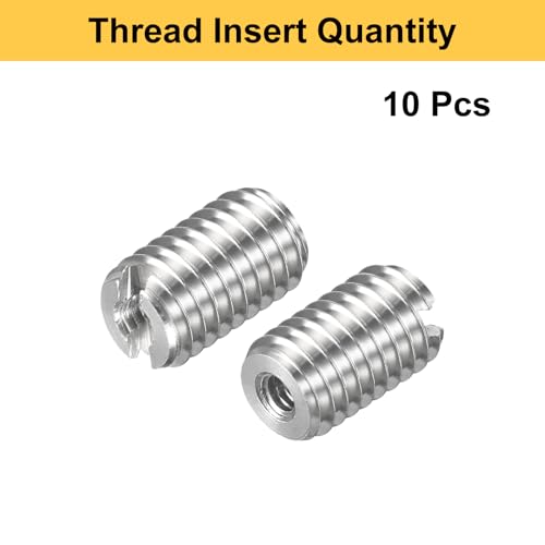 HARFINGTON 10pcs Thread Repair Inserts M5 x 0.8 Male to M2 x 0.4 Female Thread 8mm Long Stainless Steel Reducing Nuts Metric Self Tapping Sleeves Threaded Reducer Industrial Fasteners - size: M5 x 0.8 Male to M2 x 0.4 Female x 8mm