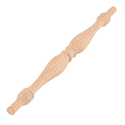 Unfinished Oak Spindle for Chair | Unstained Wood Spindle, Unpainted Wooden Spindles for Crafts, Wooden Chair Part for Furniture Repair | CP4-O