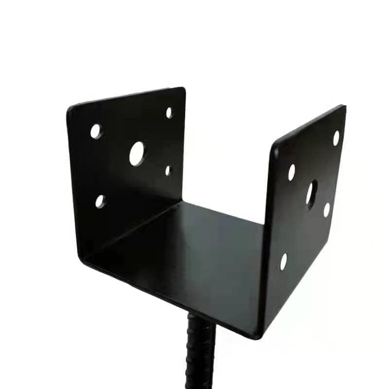 U Shape Fence Post Holder Ground Spike Post, 4 Pack