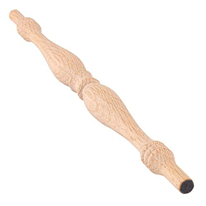 Unfinished Oak Spindle for Chair | Unstained Wood Spindle, Unpainted Wooden Spindles for Crafts, Wooden Chair Part for Furniture Repair | CP4-O