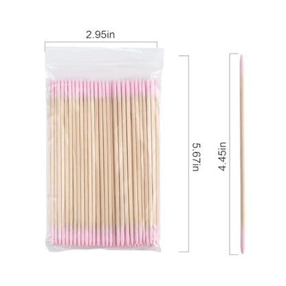 500 Pcs Disposable Micro Applicators Brush,Cotton Swabs Pointed Tip
