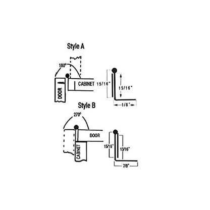 Hinge Outlet Multi-Purpose Reversing Offset Door Hinge Loose Pin 2-Pack