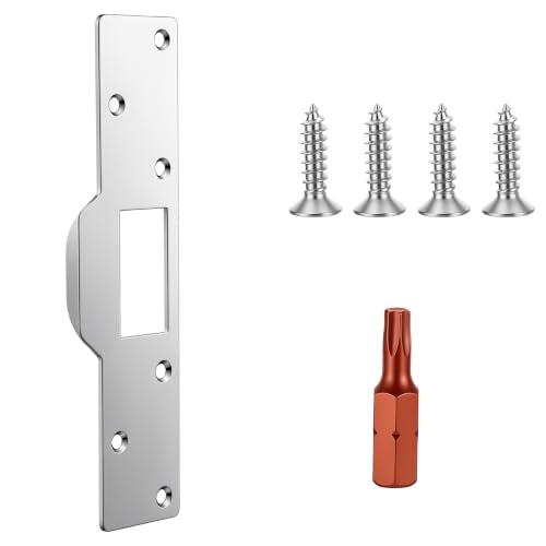 Door Strike Plate 7 Inch Stainless Steel Door Jamb Reinforcement