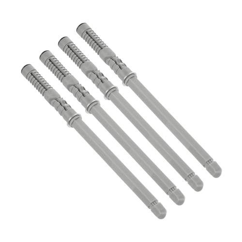 uxcell 4 Pcs Floating Shelf Brackets, Metal Hidden Shelf Support Brackets 0.5" x 4.7" Invisible Shelf Brackets with Screws for Floating Wood Shelves (Silver Tone) - size: 0.5" Dia x 4.7" Length
