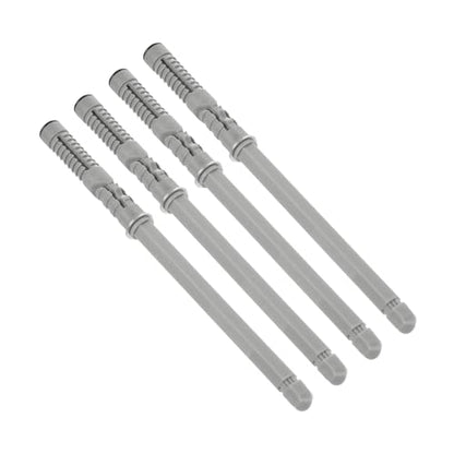 uxcell 4 Pcs Floating Shelf Brackets, Metal Hidden Shelf Support Brackets 0.5" x 4.7" Invisible Shelf Brackets with Screws for Floating Wood Shelves (Silver Tone) - size: 0.5" Dia x 4.7" Length