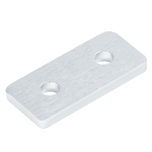 12 Pcs 2 Hole 2020 Flat Joining Plates, for 2020 T-Slot Aluminum