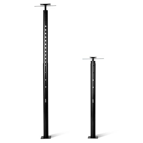 OUTLANE House Floor Jacks, 2 Pack 53"-93" Adjustable Jack Post 18000 LBS - color: Black, size: 53"-93"