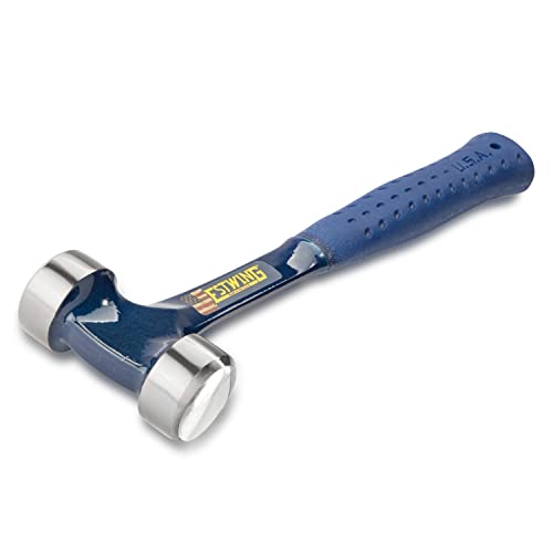 Estwing Lineman's Hammer - 40 oz Electrical Utility Tool with Smooth Face & Shock Reduction Grip - E3-40L , Blue - style: Smooth Face