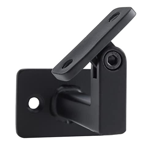 RealPlus Adjustable Handrail Brackets Heavy Duty Swivel Square Hand Rail Brackets for Staircase Stair, Pack of 3 - size: Pack of 3