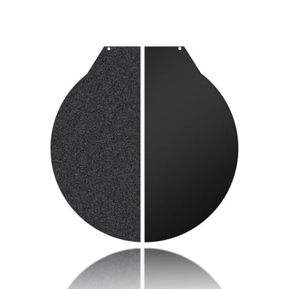 Round 270mm Black Build Plate for Flsun Sr Super Racer/QQ-S-PRO, Double Sided Textured PEI+Smooth PEI Flexible Spring Steel Platform Heated Print Bed for Flsun Sr Super Racer/QQ-S-PRO Printer - size: Round 270mm