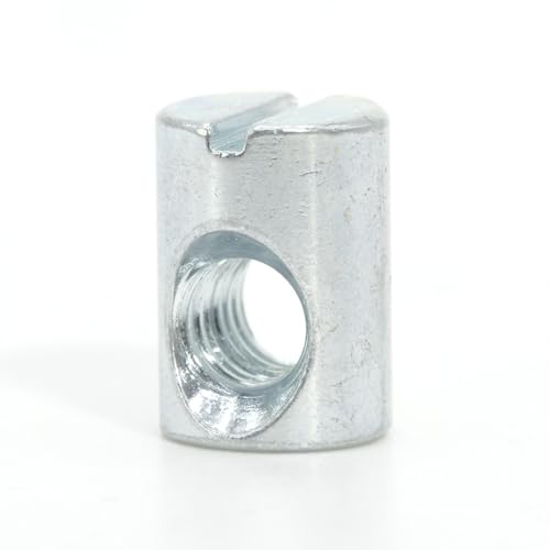 ReplacementScrews M6 x 14mm Cross Dowel Barrel Nuts with Offset Hole