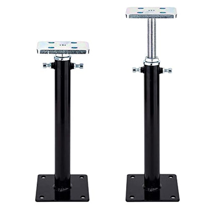 2 Pack Floor Jacks, Basement Use, Telescoping Jacks with 12"-16" Adjustment Range