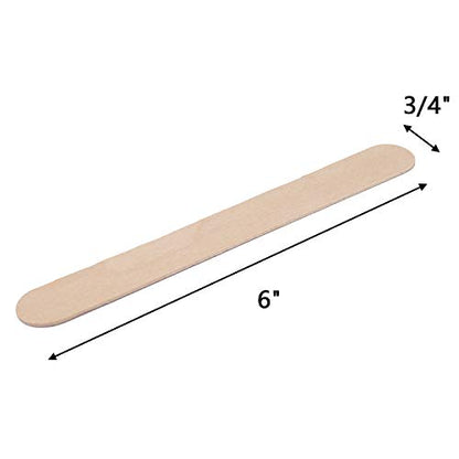 Hedume 1200 Pack Large Wide Wax Sticks, Wood Wax Spatula Applicator, Body Hair Removal Craft Sticks Applicator Spatula - size: 600 Count (Pack of 2)