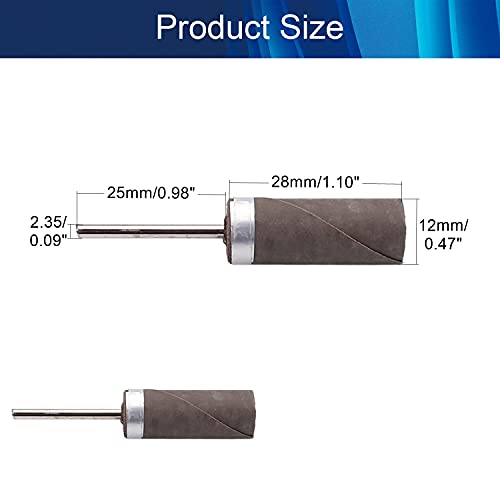 Utoolmart Sandpaper Sticks Cylinder Abrasive Polishing Grinding Mounted Point 3000 Grits 2 Pcs - size: 3000