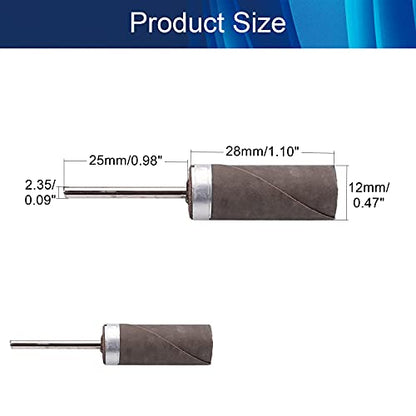 Utoolmart Sandpaper Sticks Cylinder Abrasive Polishing Grinding Mounted Point 3000 Grits 2 Pcs - size: 3000