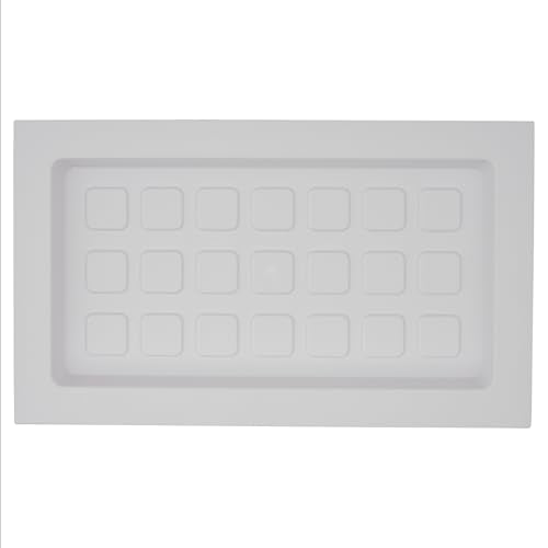 Recessed Crawl Space Vent Cover, Covers 8" H x 16" W Openings, White - color: White