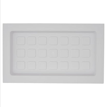 Recessed Crawl Space Vent Cover, Covers 8" H x 16" W Openings, White - color: White