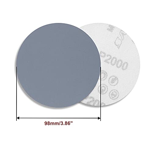 SPEEDWOX 50pcs Sanding Discs 4 Inches Sandpaper 3000 Grit Hook and Loop Sanding Discs for Drill Grinder Rotary Tools No Hole - size: 3000 Grit