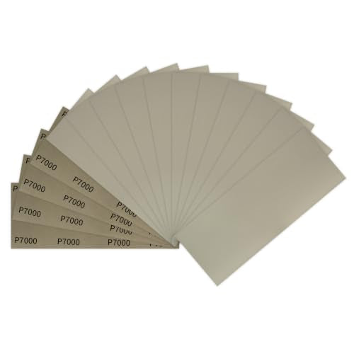 Sandpaper 7000 Grit 15 Sheets, Wet Dry Sand Paper 9 x 3.6 Inch - style: 7000 Grits