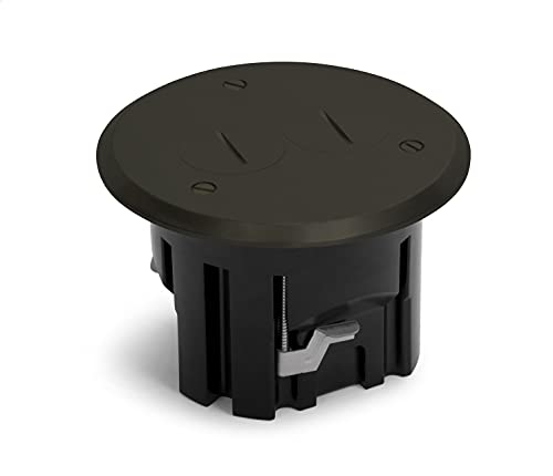 Round Floor Box Kit (Screw Plugs, Dark Bronze) - color: Dark Bronze, size: Round - Screw Plugs
