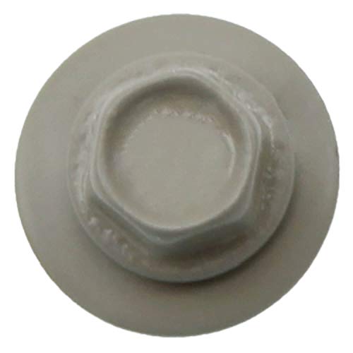 10 x 1-1/2" ASH Gray Metal Roofing Screws - Hex Washer Head- Self-Starting/Tapping - EPDM Washer. 1 x 250 Count Bag - 250 Screws - color: ASH GRAY, size: 1-1/2"